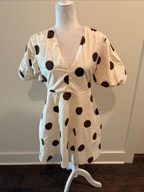 New With Tags Glam Polka Dit Dress Sz M